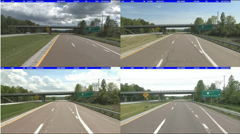 Corridor visibility comparison across passes